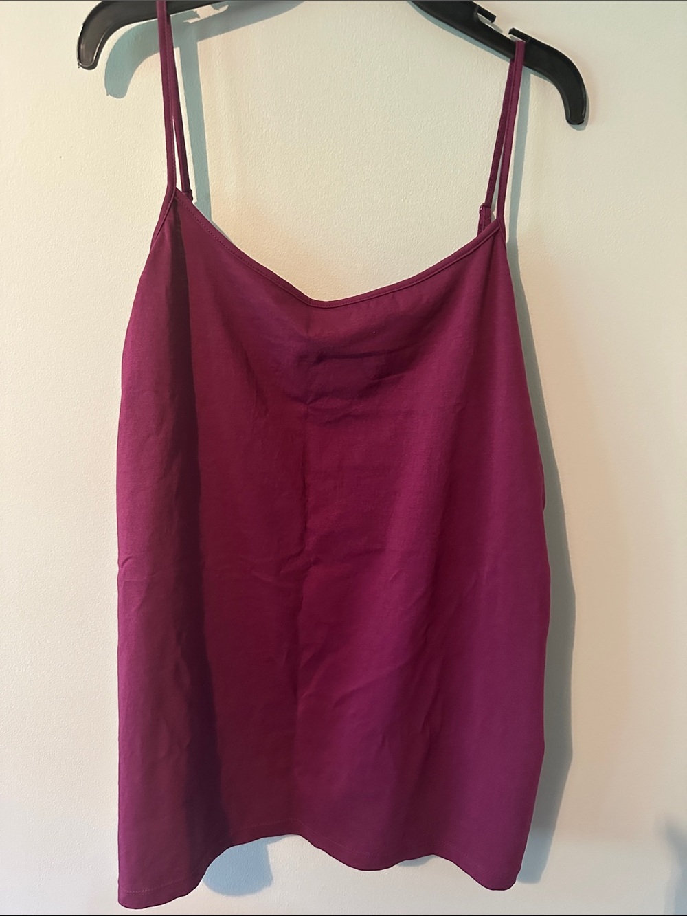 LOFT Deep Magenta Spaghetti-Strap Cami, XL